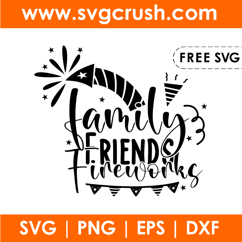 free family-friends-fireworks-005 svg