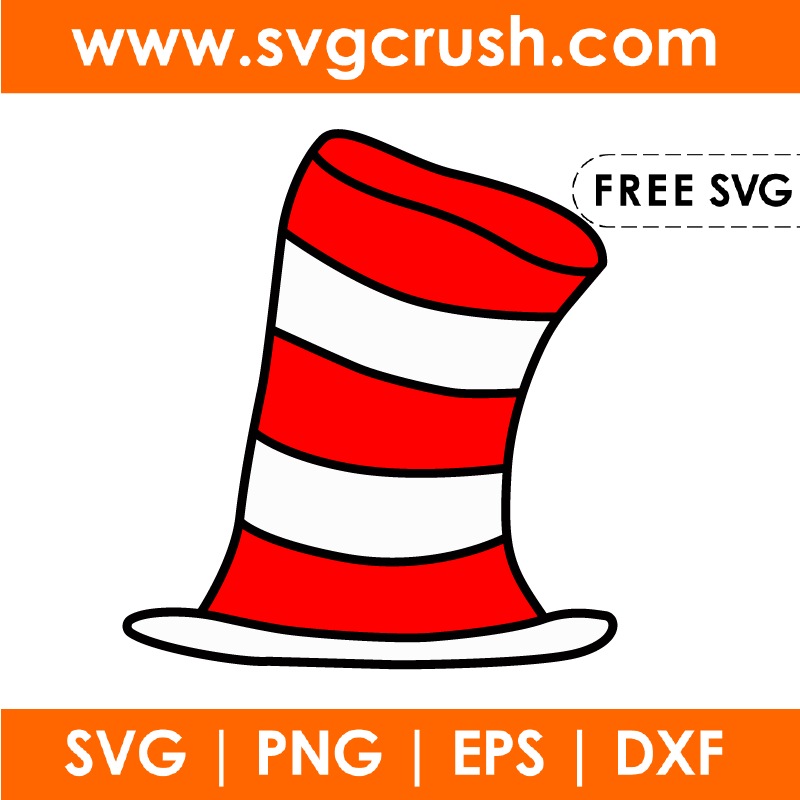 free cat-in-the-hat-002 svg