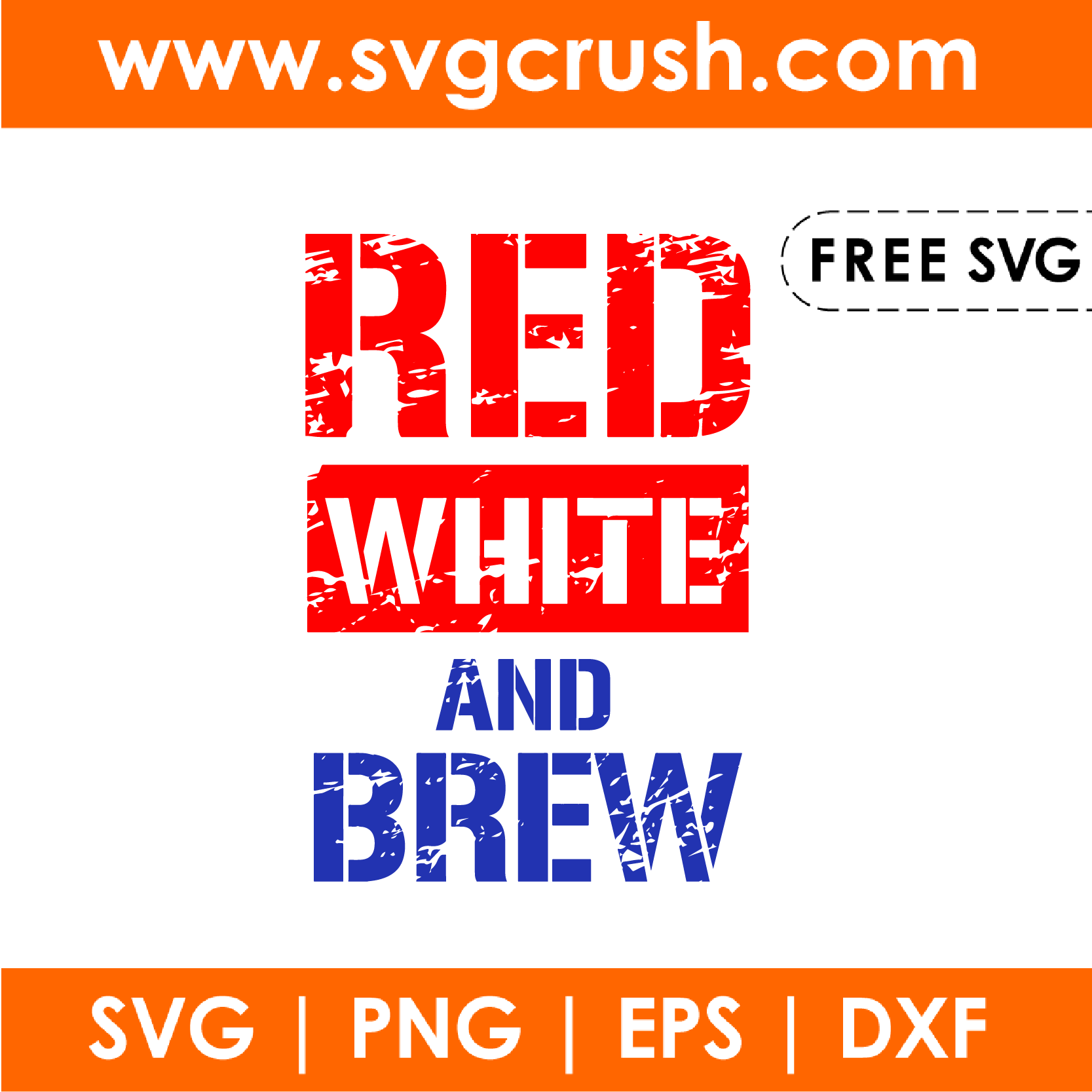 free red-white-and-brew-001 svg