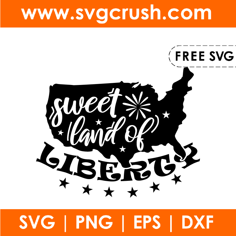 free sweet-land-of-liberty-005 svg