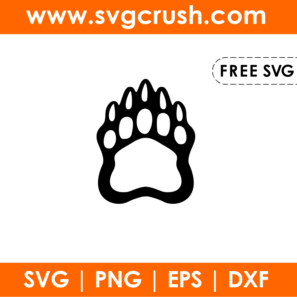 Free Free Bear Paw Svg Free 394 SVG PNG EPS DXF File
