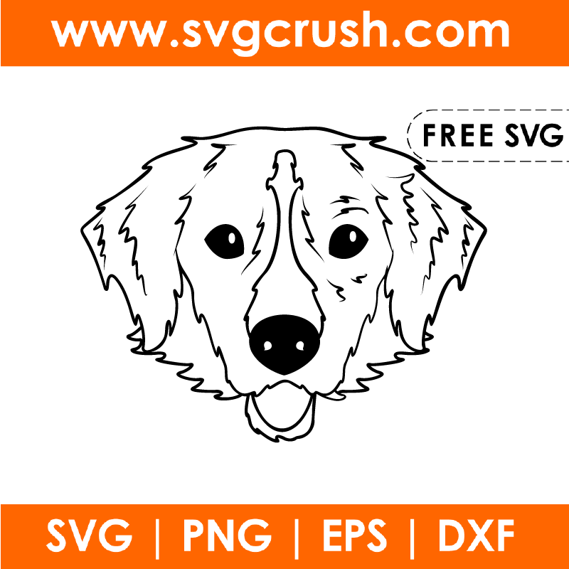 free dog-face-003 svg