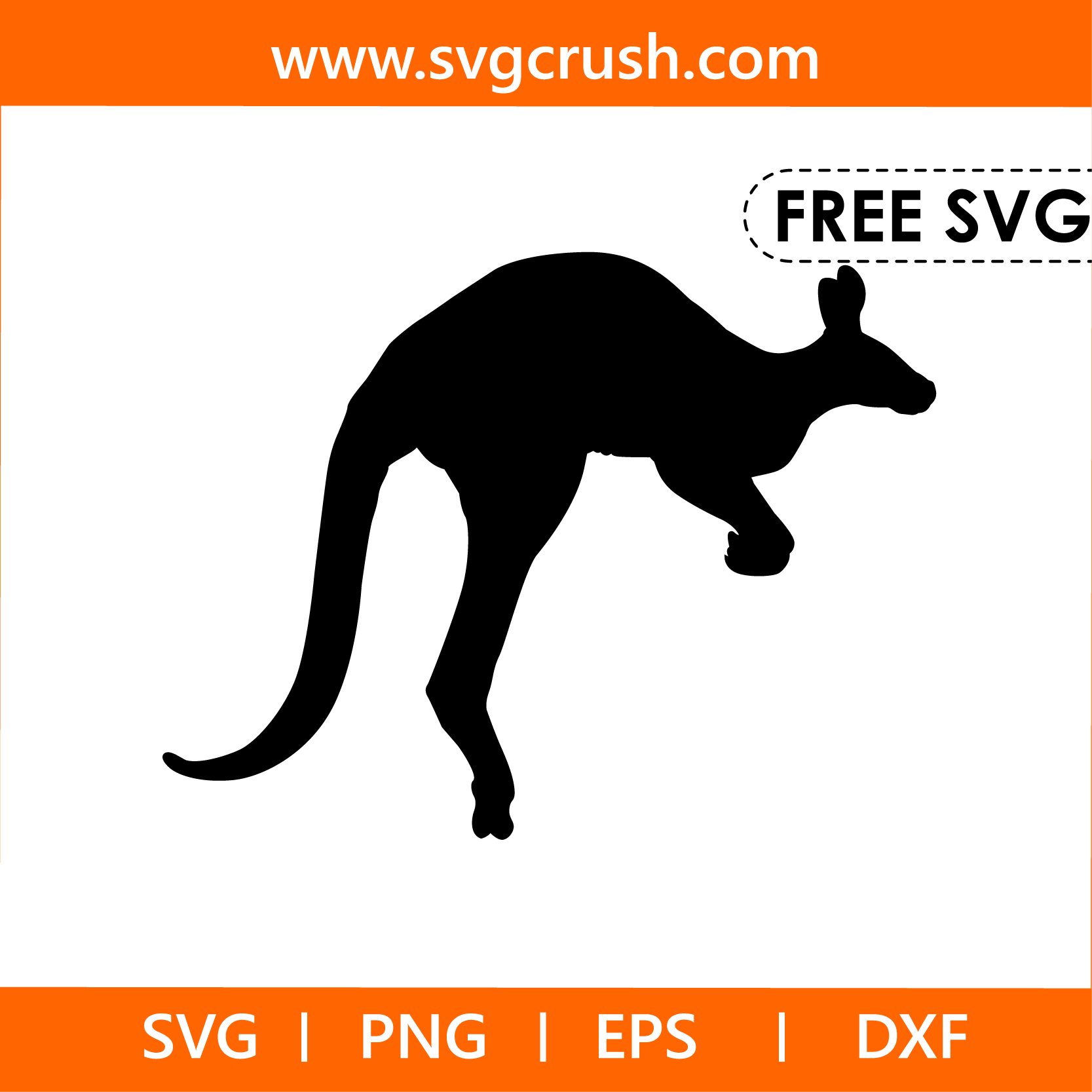 free kangaroo-002 svg
