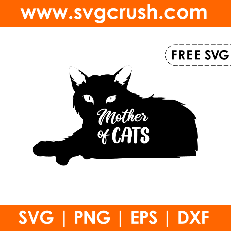 free mother-of-cats-002 svg