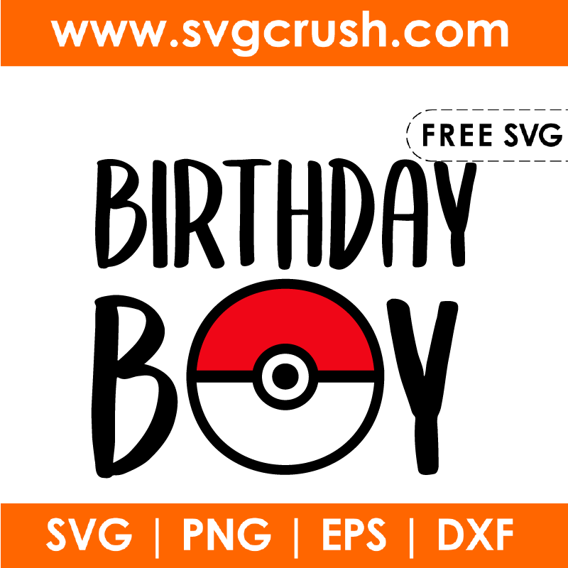free birthday-boy-pokemon-002 svg