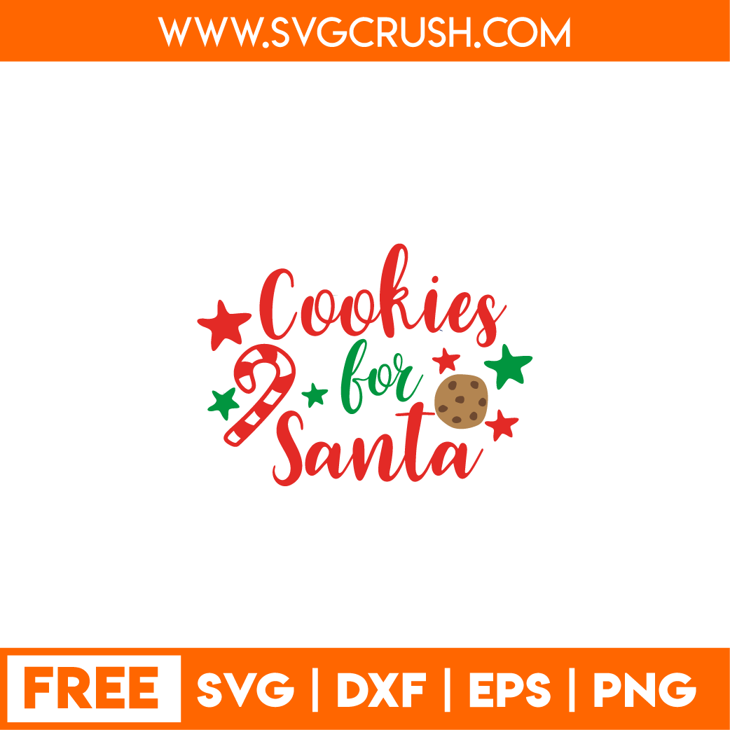free cookies-for-santa-001 svg