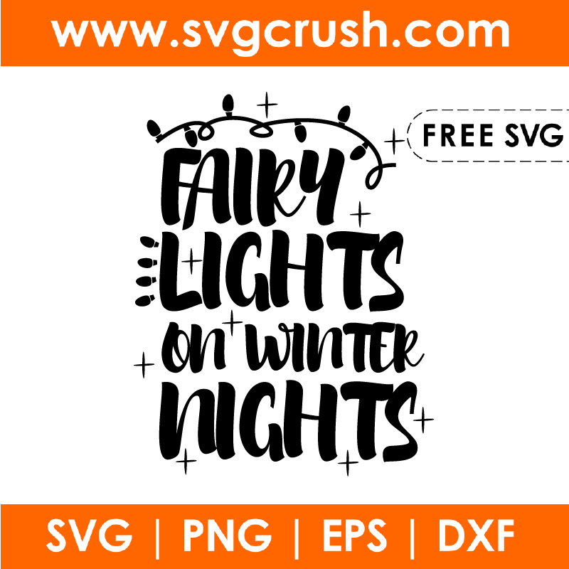 free fairy-lights-on-winter-nights-001 svg