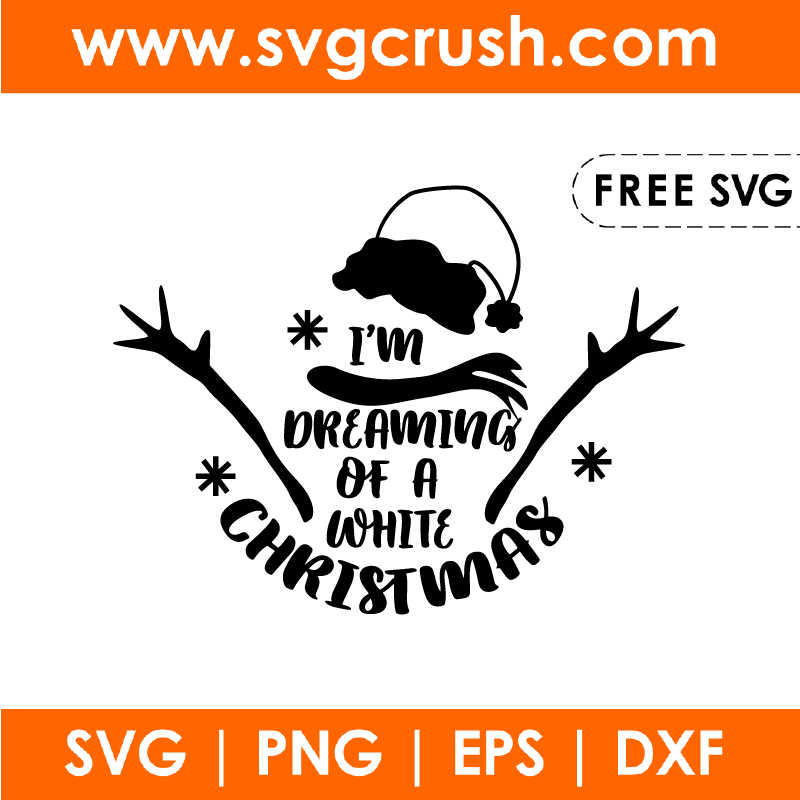 free im-dreaming-of-a-white-christmas-001 svg