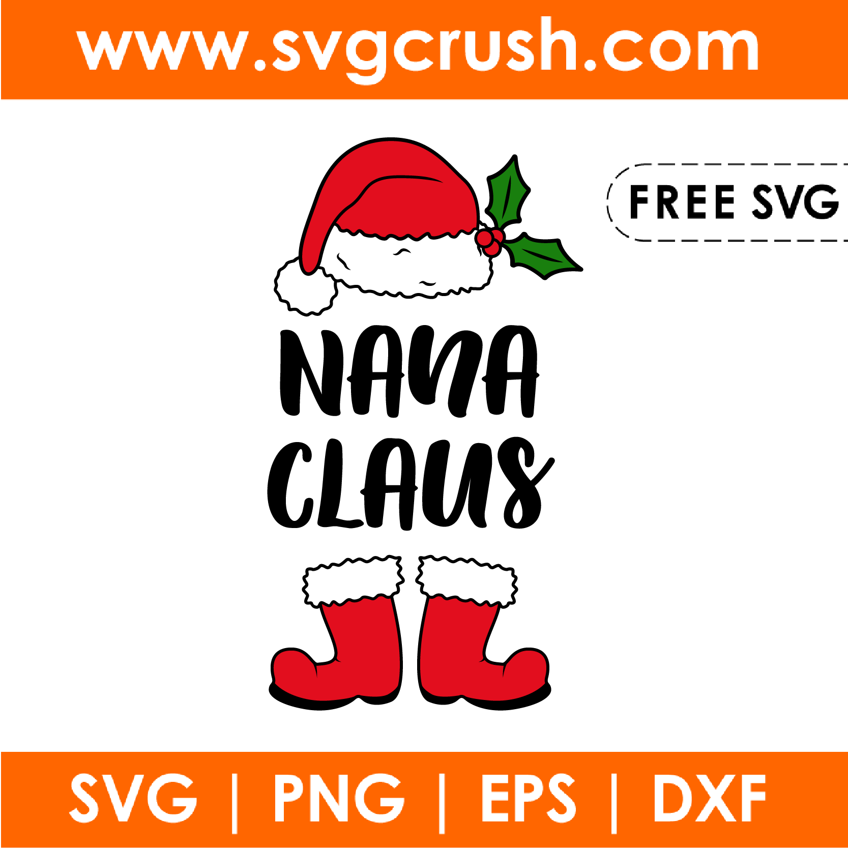 free nana-claus-001 svg