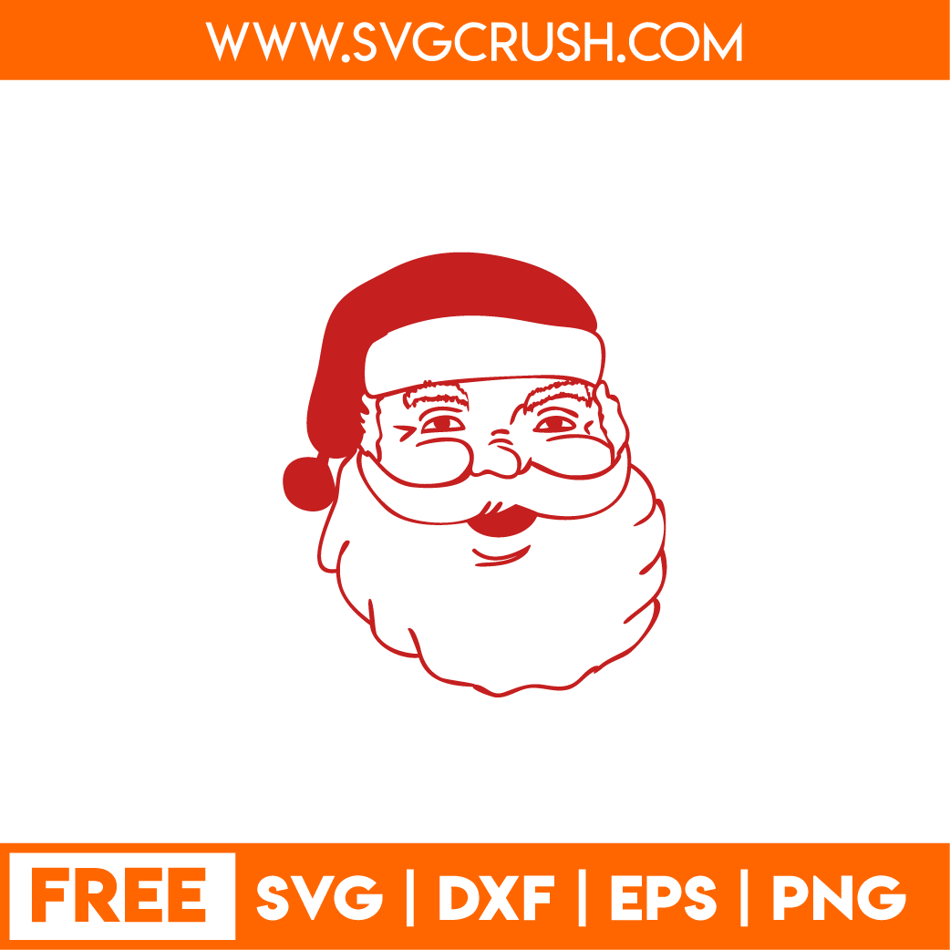 free santa-face-001 svg