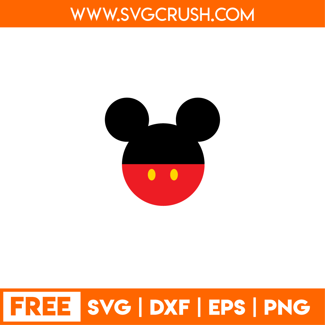 Mickey Mouse Svg Cut