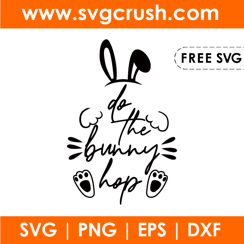 free do-the-bunny-hop-001 svg