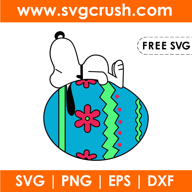 free easter-snoopy-002 svg