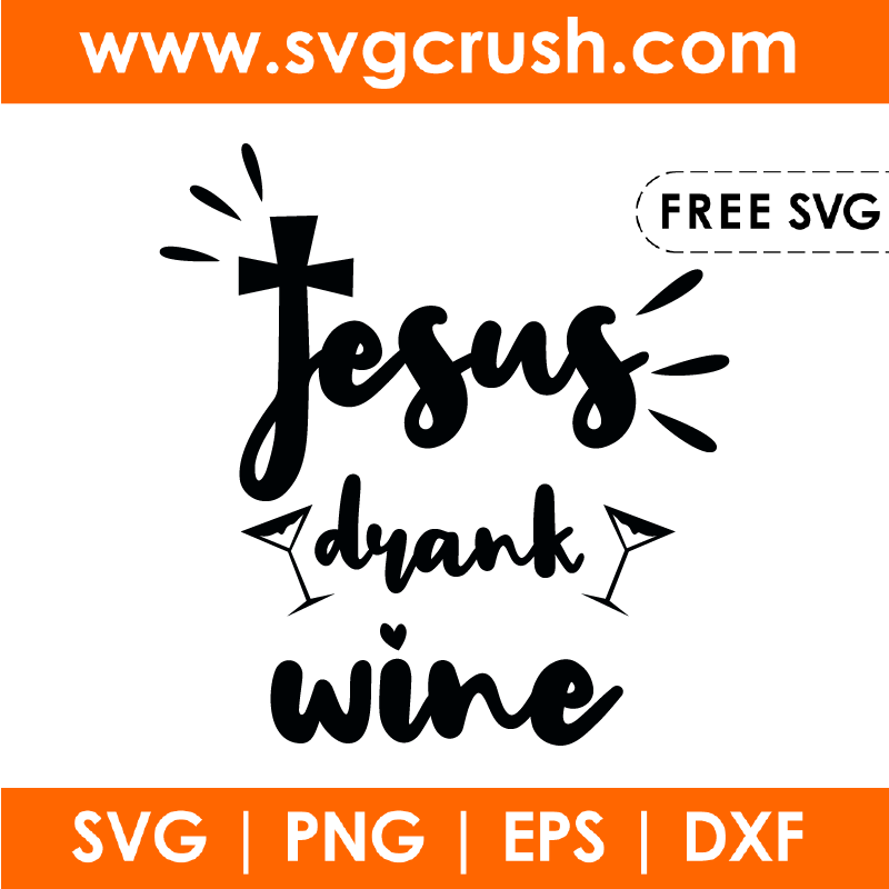 free jesus-drank-wine-001 svg