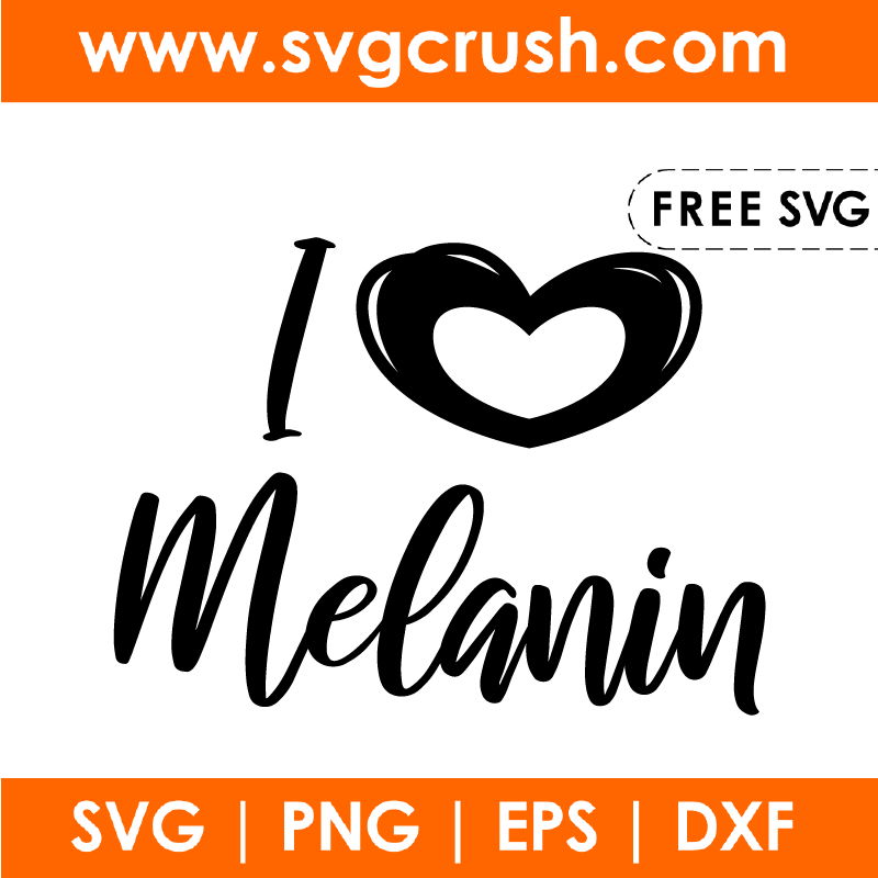 free i-love-melanin-002 svg