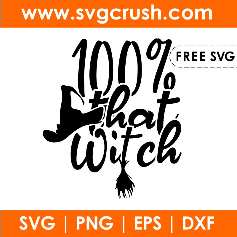 free 100-percent-that-witch-001 svg