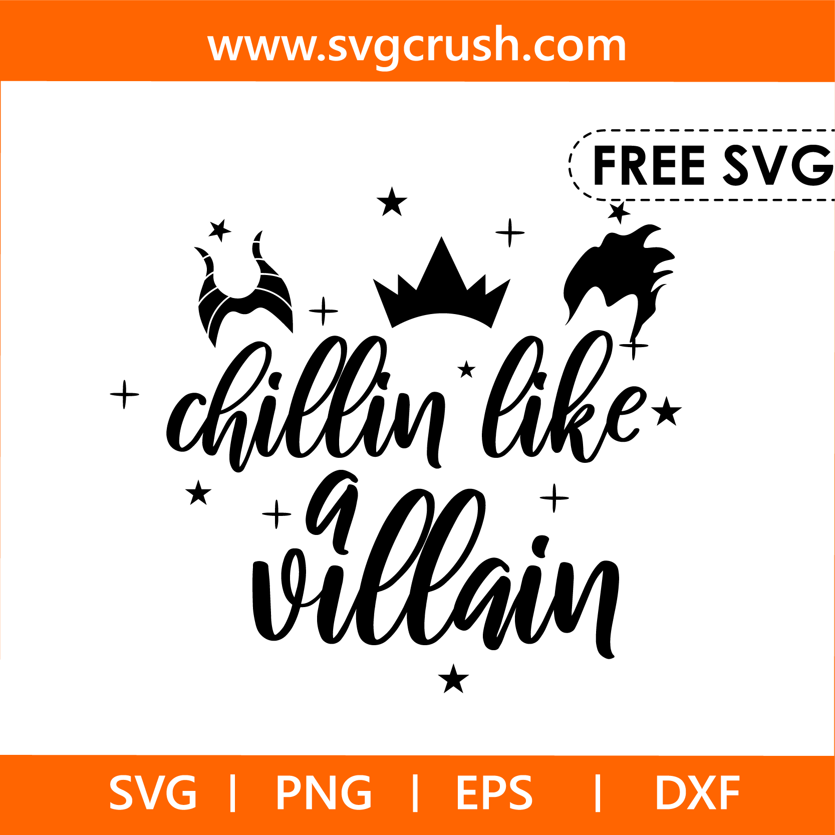 free chillin-like-a-villain-004 svg