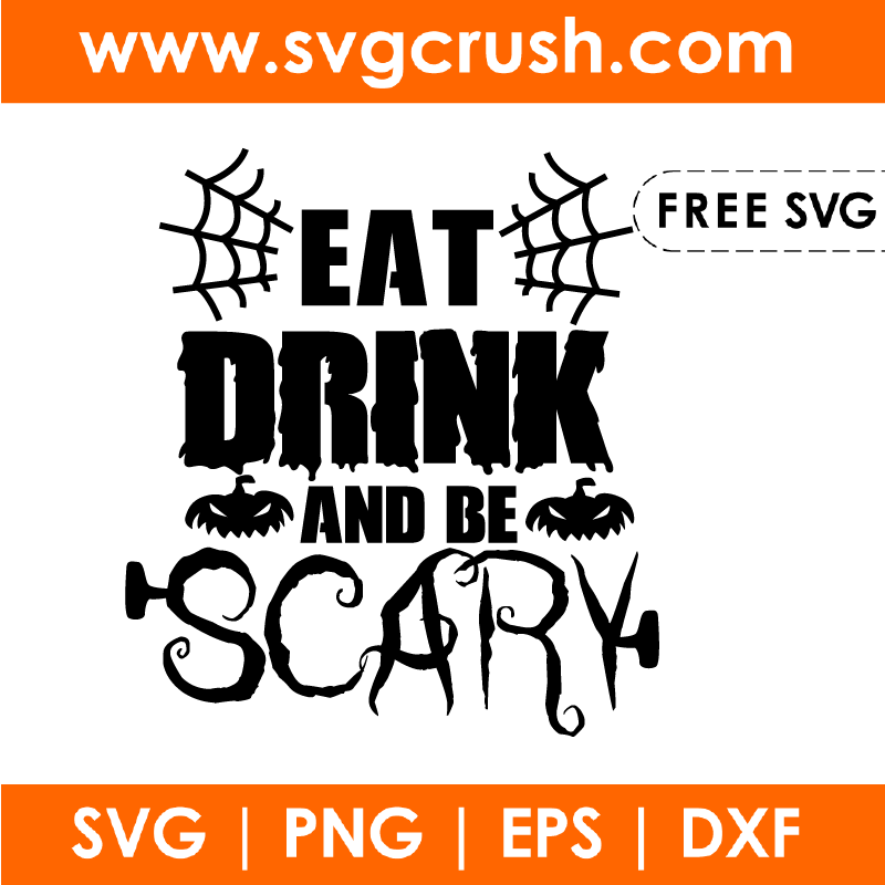free eat-drink-and-be-scary-001 svg