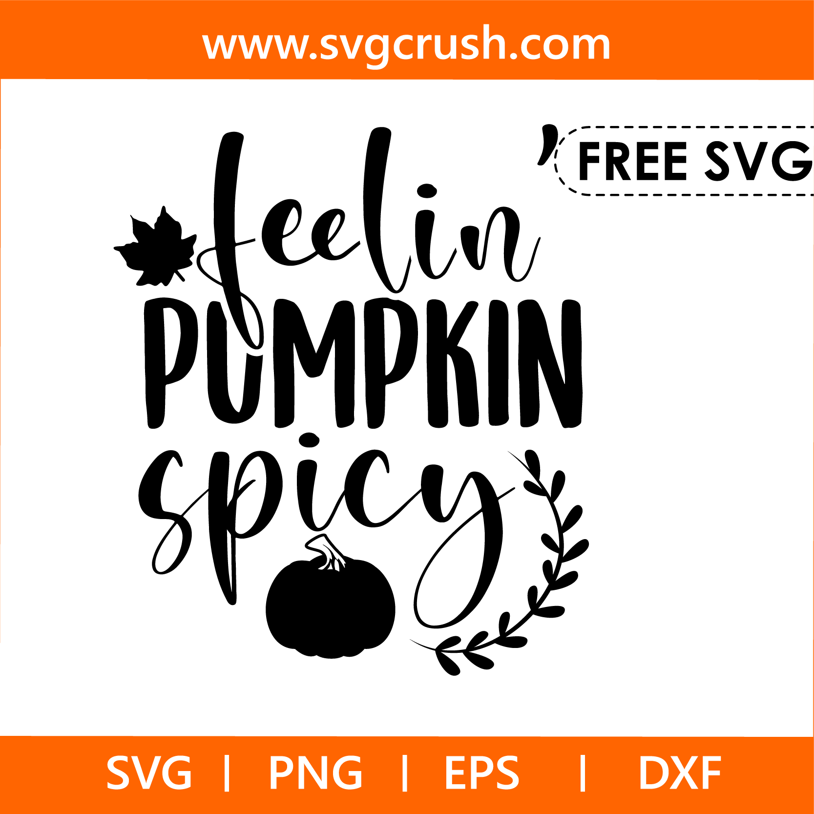 free feelin-pumpkin-spicy-005 svg