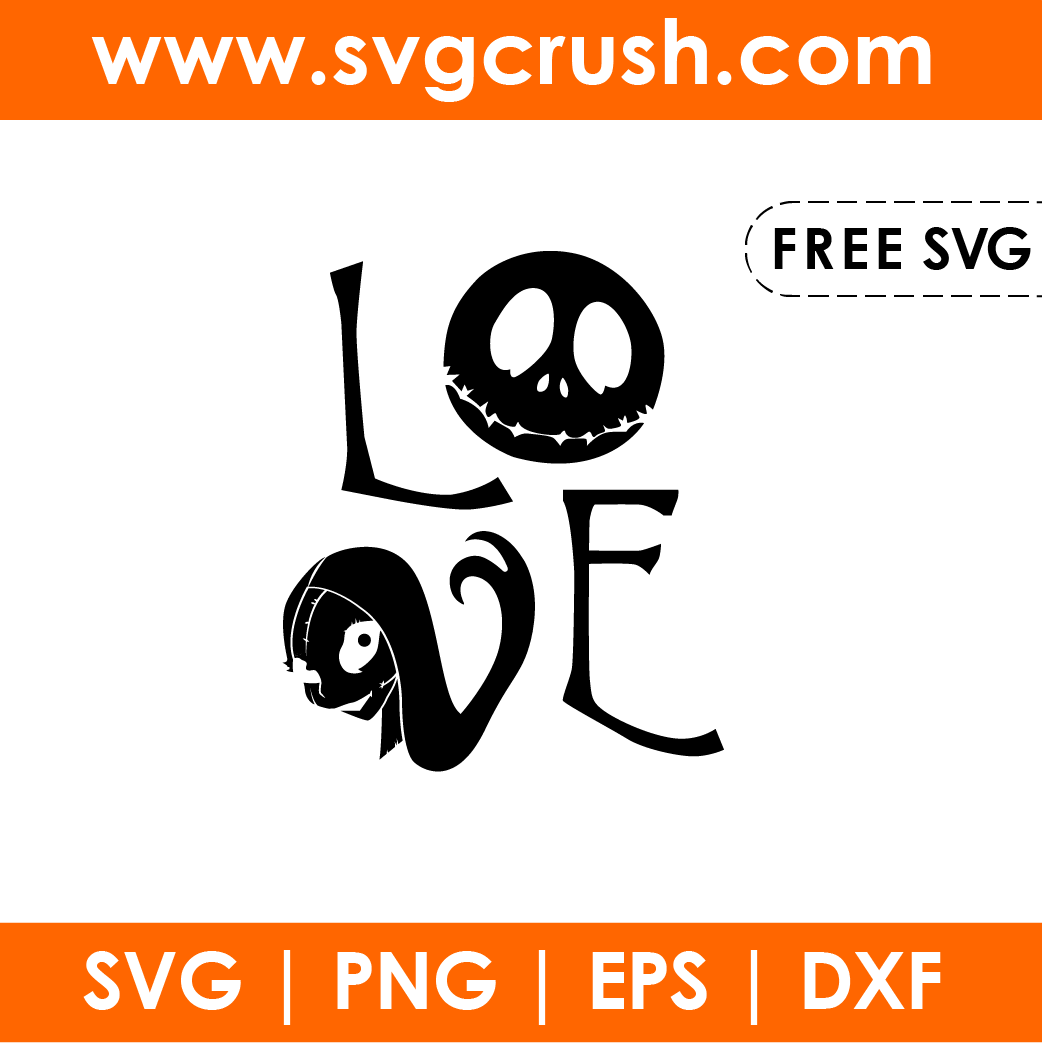 free jack-skellington-love-001 svg
