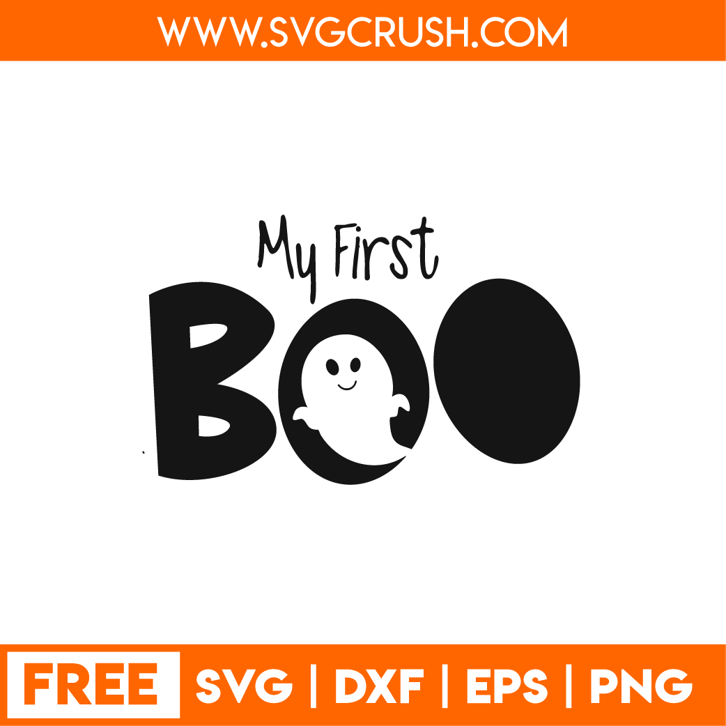 free my-first-boo-001 svg