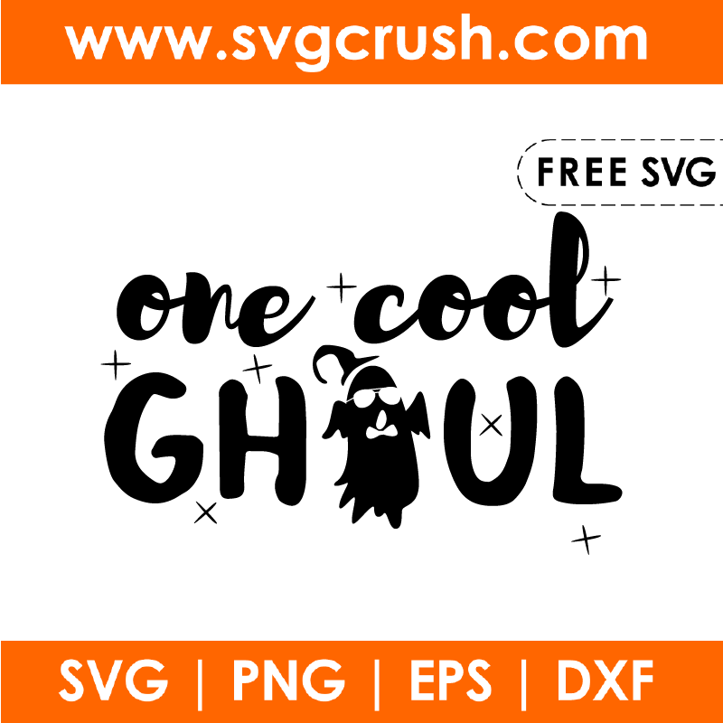 free one-cool-ghoul-001 svg