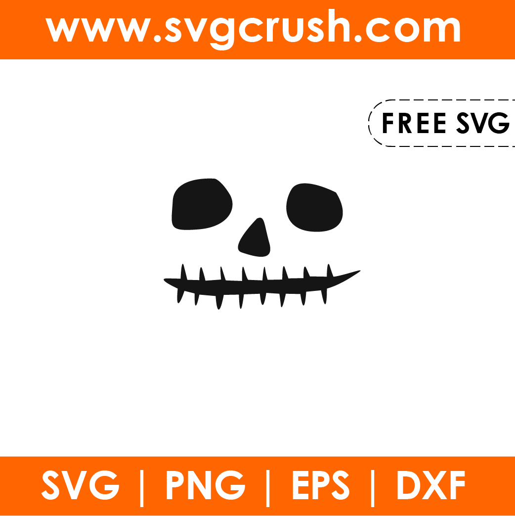 free pumpkin-face-002 svg