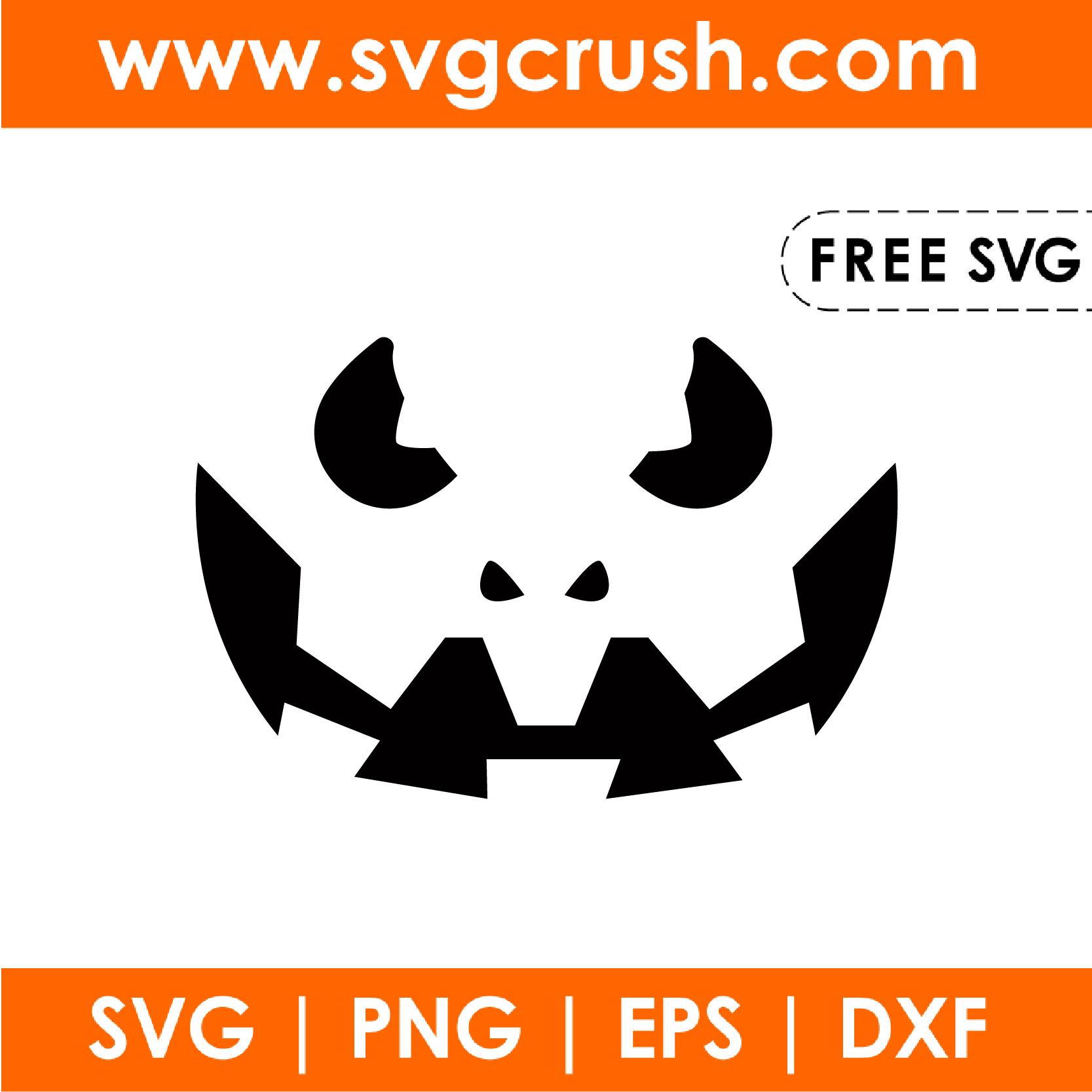free pumpkin-face-012 svg