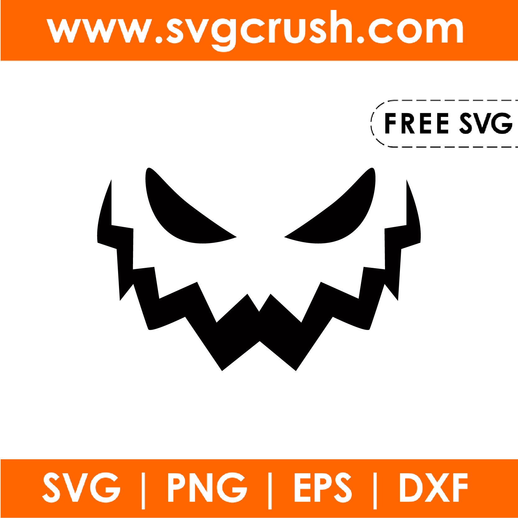 free pumpkin-face-013 svg