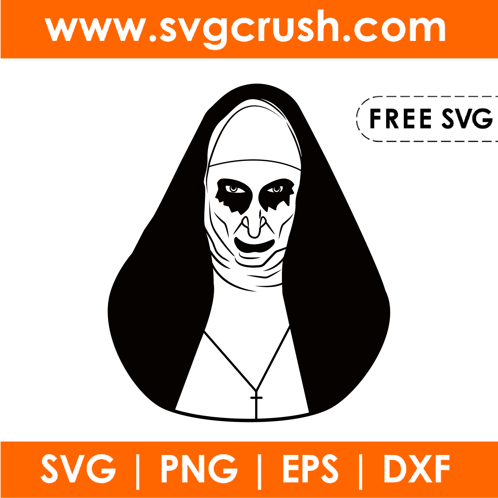 The Nun SVG, Cricut Svg, Clipart, Layered SVG, Files For Cricut, Cut ...