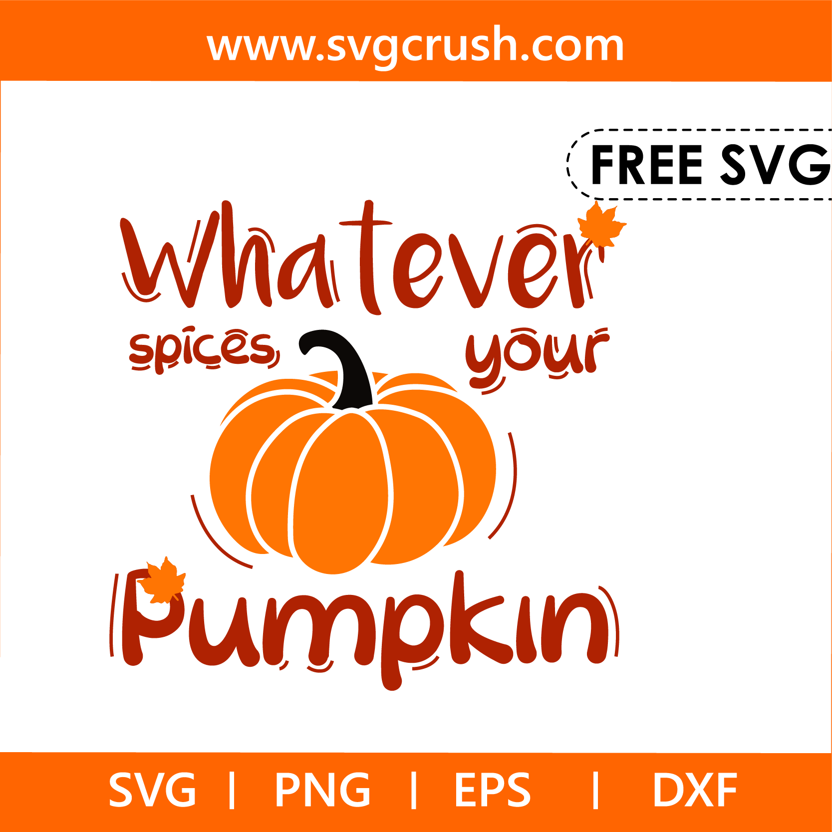 free whatever-spices-your-pumpkin-004 svg