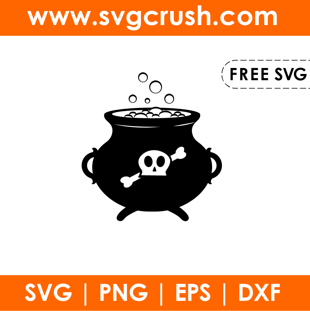 free witch-cauldron-001 svg