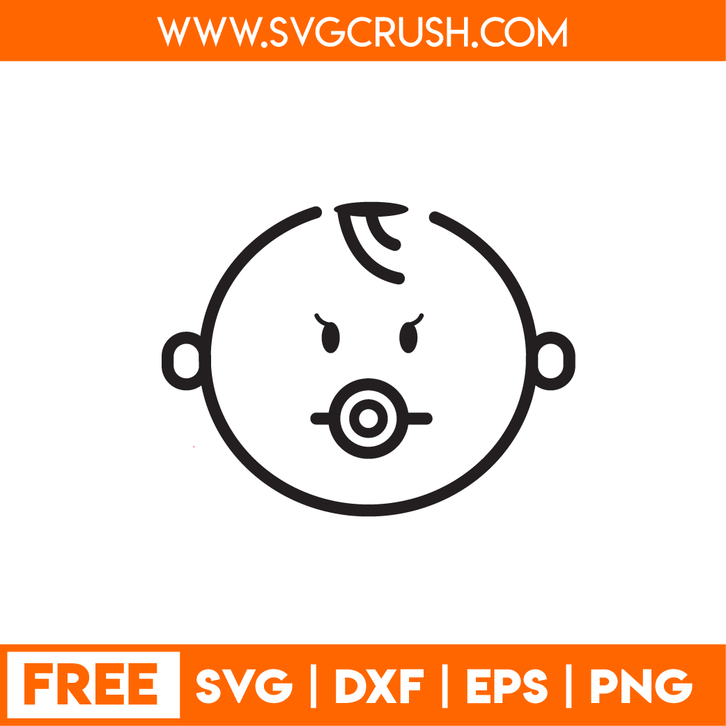 free baby-face-002 svg