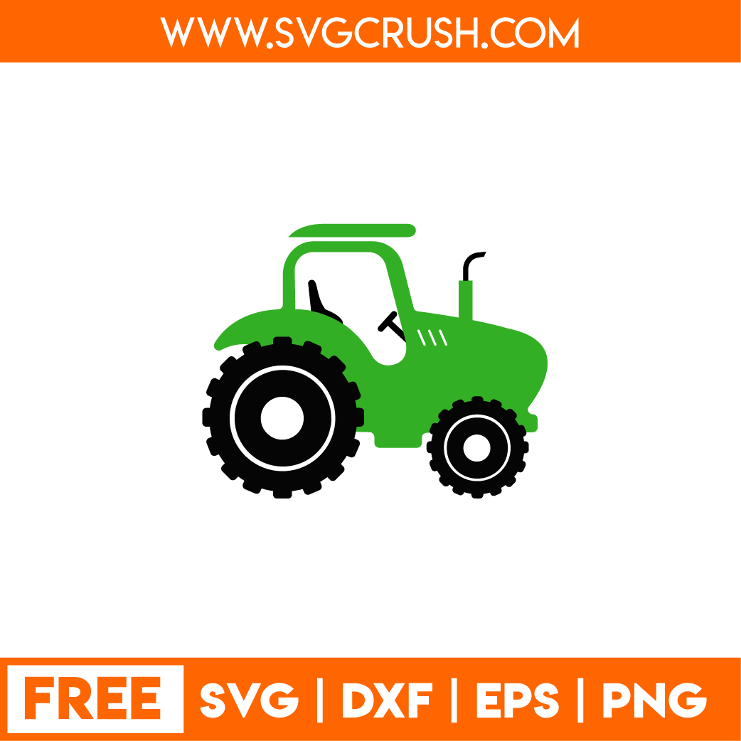 free kids-tractor-001 svg
