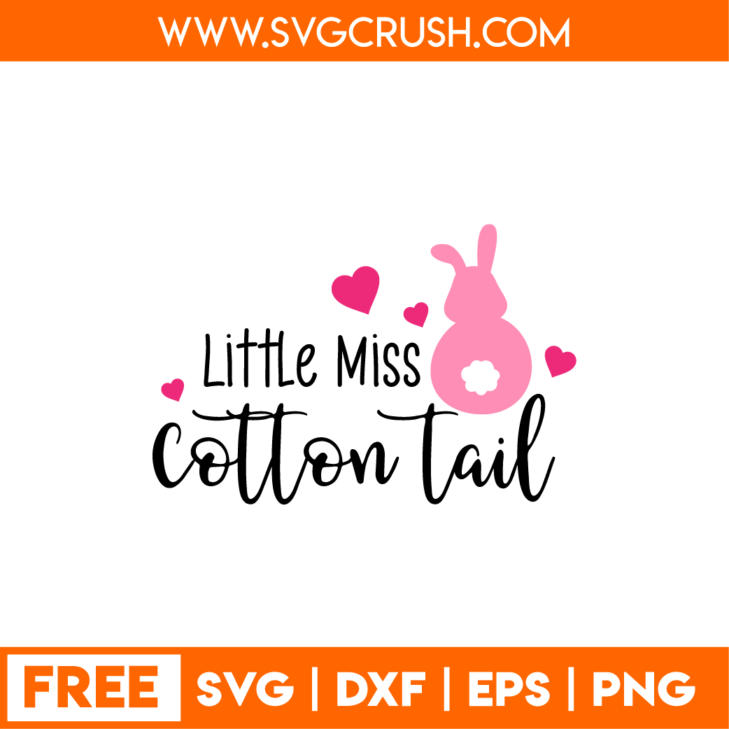 free little-miss-cotton-tail-001 svg