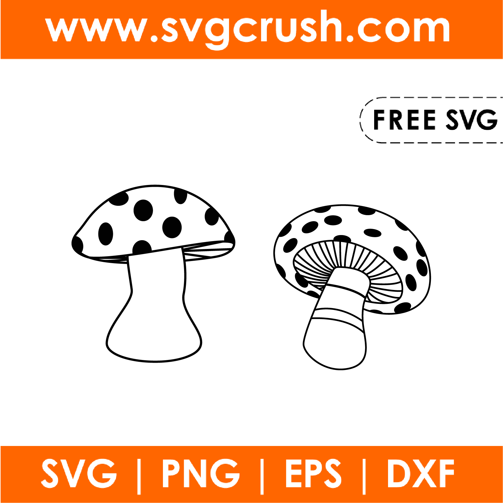 free mushroom-001 svg