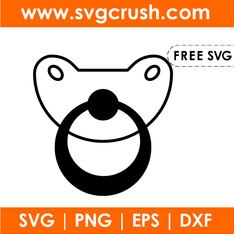 free pacifier-003 svg