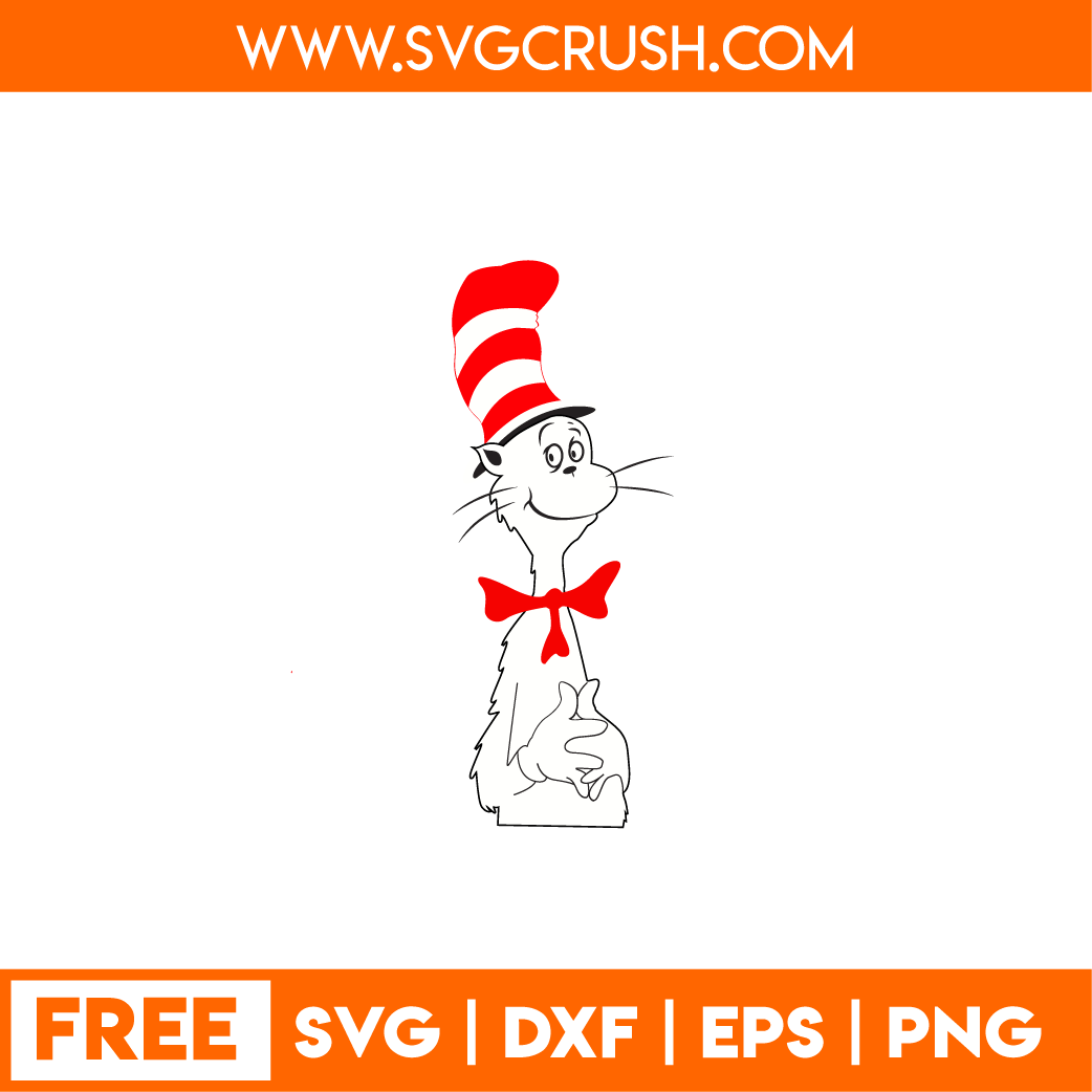 free the-cat-in-the-hat-001 svg