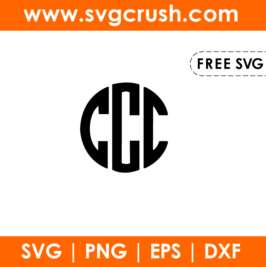 free monogram-c-alphabet svg
