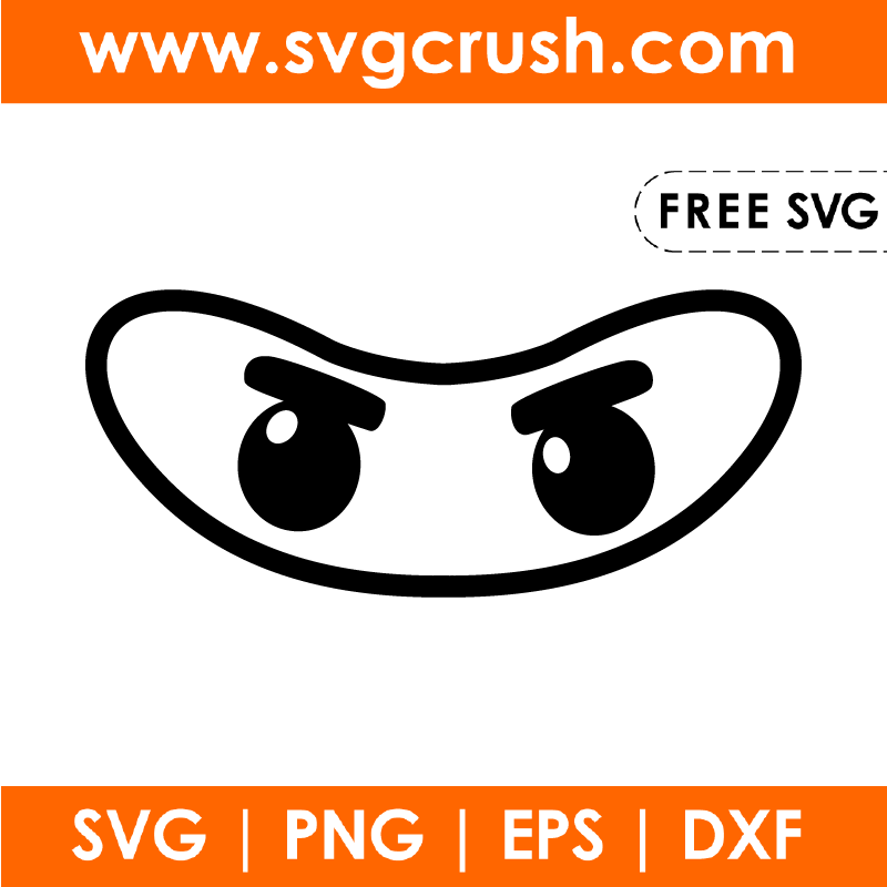 free ninja-eyes-001 svg