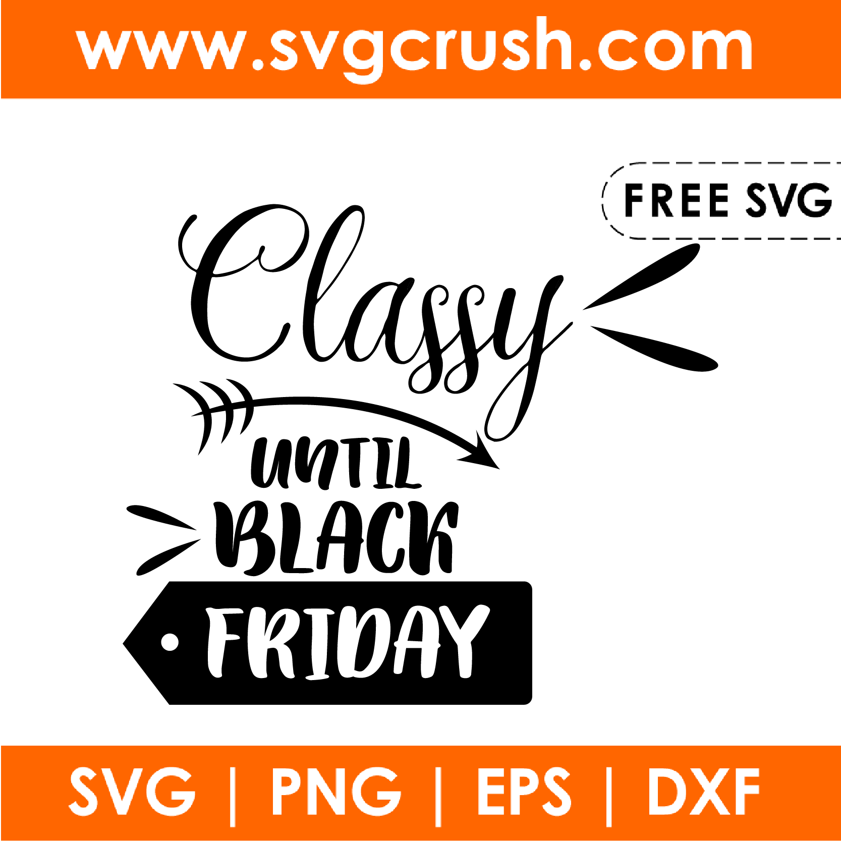 free classy-until-black-friday-001 svg