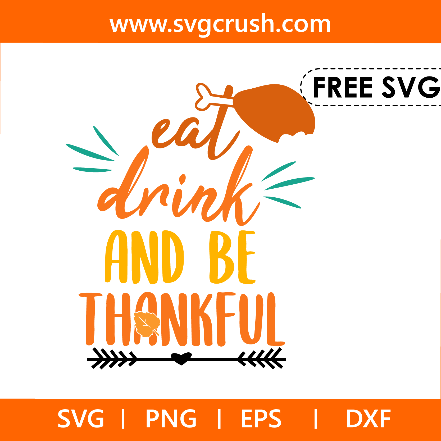 free eat-drink-and-be-thankful-005 svg