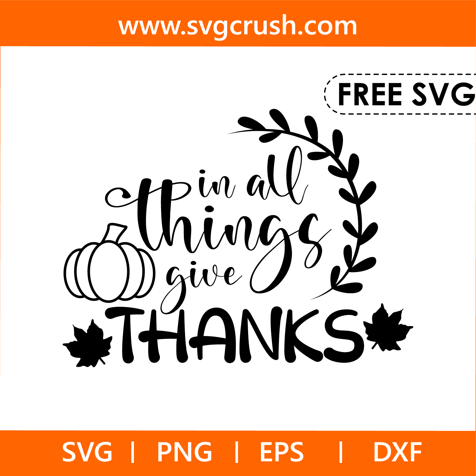 free in-all-things-give-thanks-007 svg