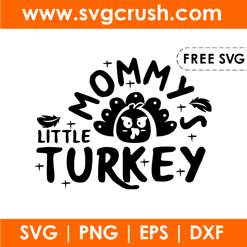 free mommys-little-turkey-002 svg