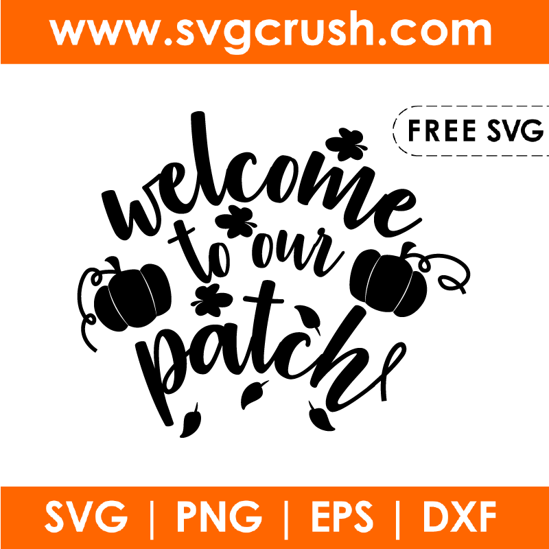 free welcome-to-our-patch-002 svg