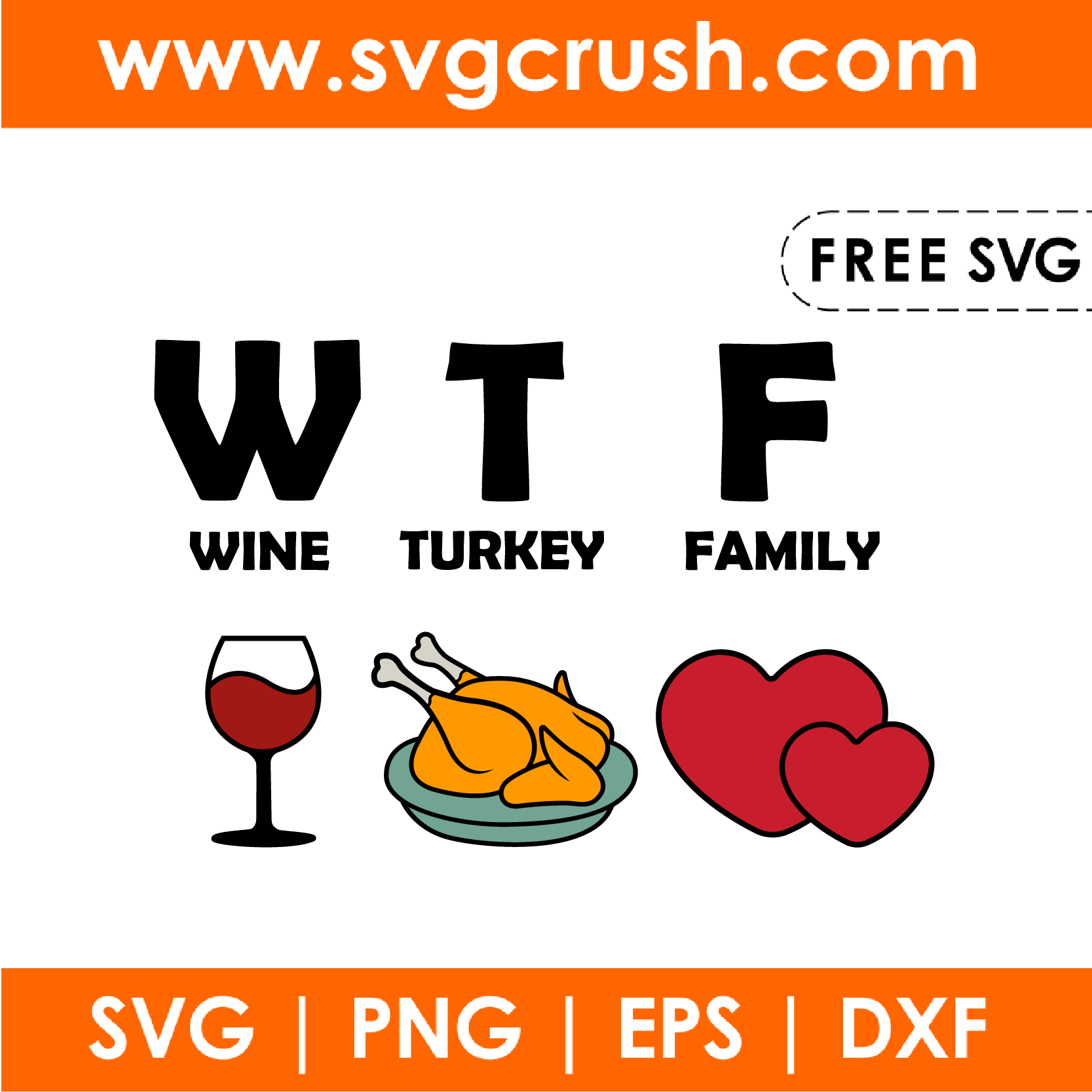 free wine-turkey-family-001 svg