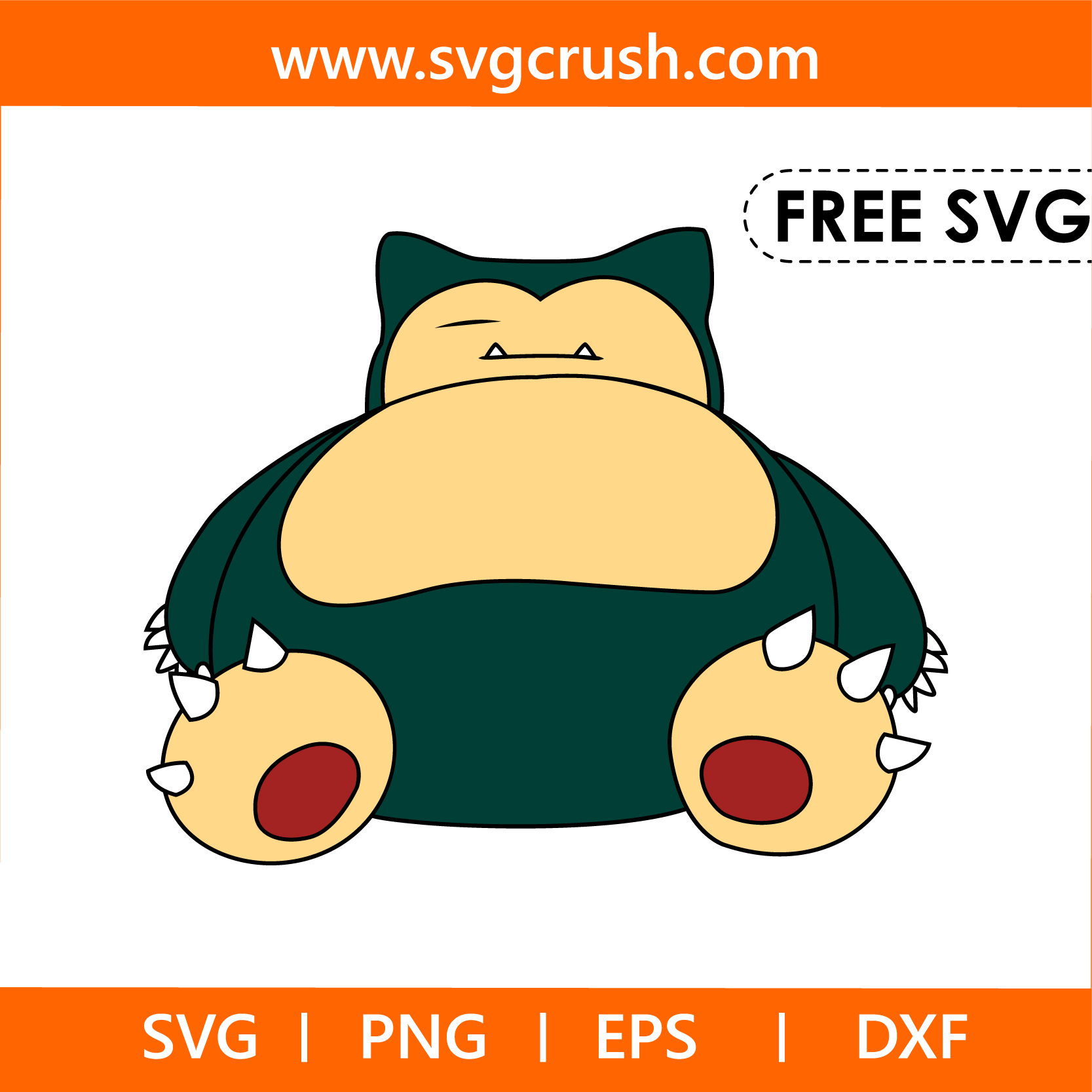 Pokemon Svg Snorlax Svg Svgcut Files Silhouette Cricut Etsy Images