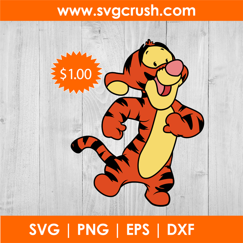 baby-pooh-tiger-001 svg
