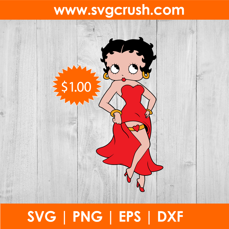 Betty Boop Simple Svg 1628