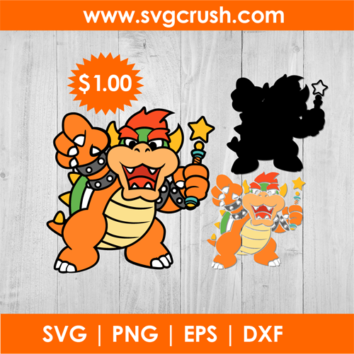 bowser svg, bowser png, monster svg, super mario svg, mario png, video  game, bowser cut file